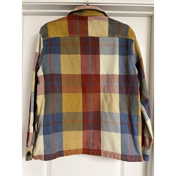 Outerknown Blanket Shirt Jacket In Harvest Muir Plaid Large - Picture 4 of 9